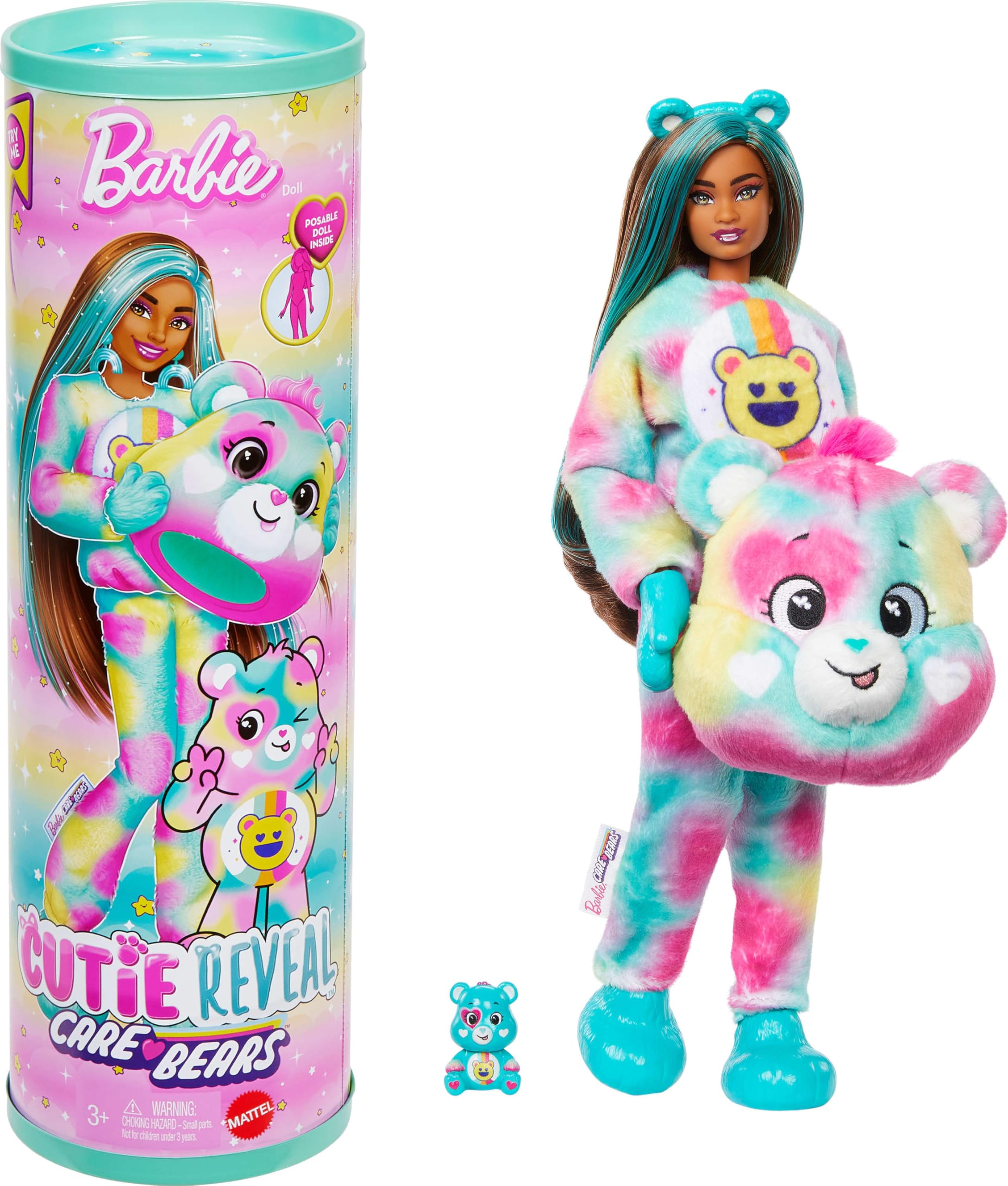 Amazon.com: Barbie Cutie Reveal Care Bears Doll & Accessories